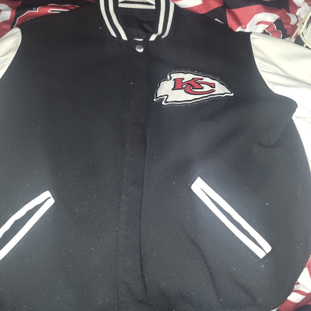 Kansas City Chiefs Black Varsity Jacket